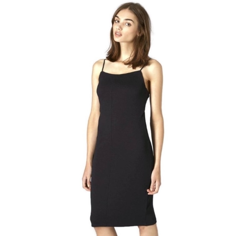 Topshop Cami Bodycon Dress Black NWT